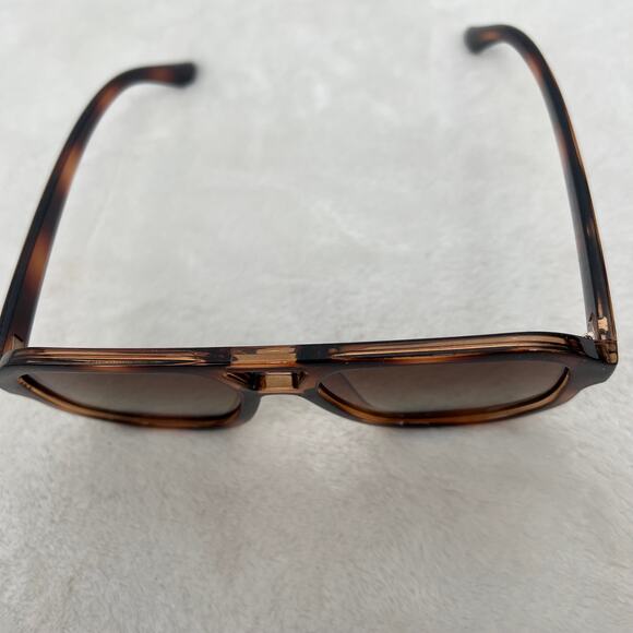 LIVHO NIB Retro Double Bridge Aviator Gradient Lens Sunglasses Bag Cleaner - Picture 3 of 5